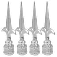 Hongchegh lamp post cap 4pcs Fence Finials Heavy Duty Tops Outdoor Post