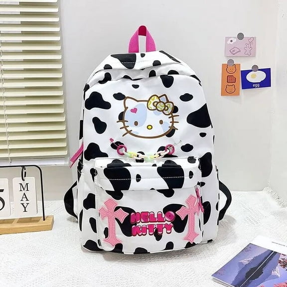 Hongli Women's Large Capacity Aoger Hello Kitty Kawaii School Backpack
