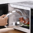 thumbnail image 1 of Honglin Microwave Splatter Cover For Food 10.5",Large Clear Microwave Splash Guard Cooker Lid With Handle,Dish Bowl Plate Serving Cover Home Kitchen Essential,Bpa-Free,Saft Plastic, 1 of 6