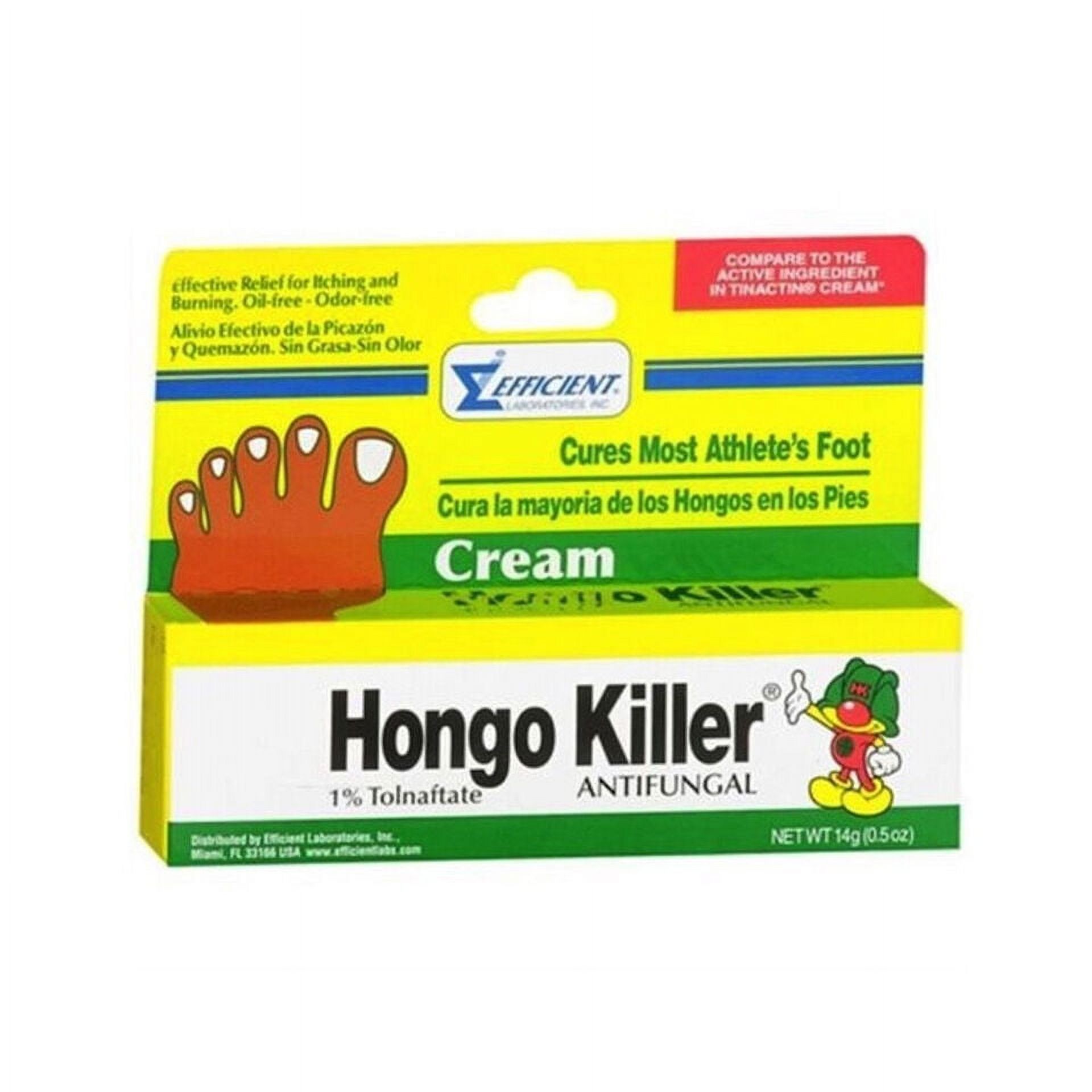 Hongo Killer Antifungal Athlete's Foot and Toenail Treatment Cream 0.5