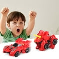 thumbnail image 1 of Hongssusuh Toys Dinosaur Transformer Robot Cars Toys for Boys 5 in 1 Transformed Action Figure Construction Excavator Toys Bots Cars Take Toys Gifts for Kids 3-5 Year Old, 1 of 7