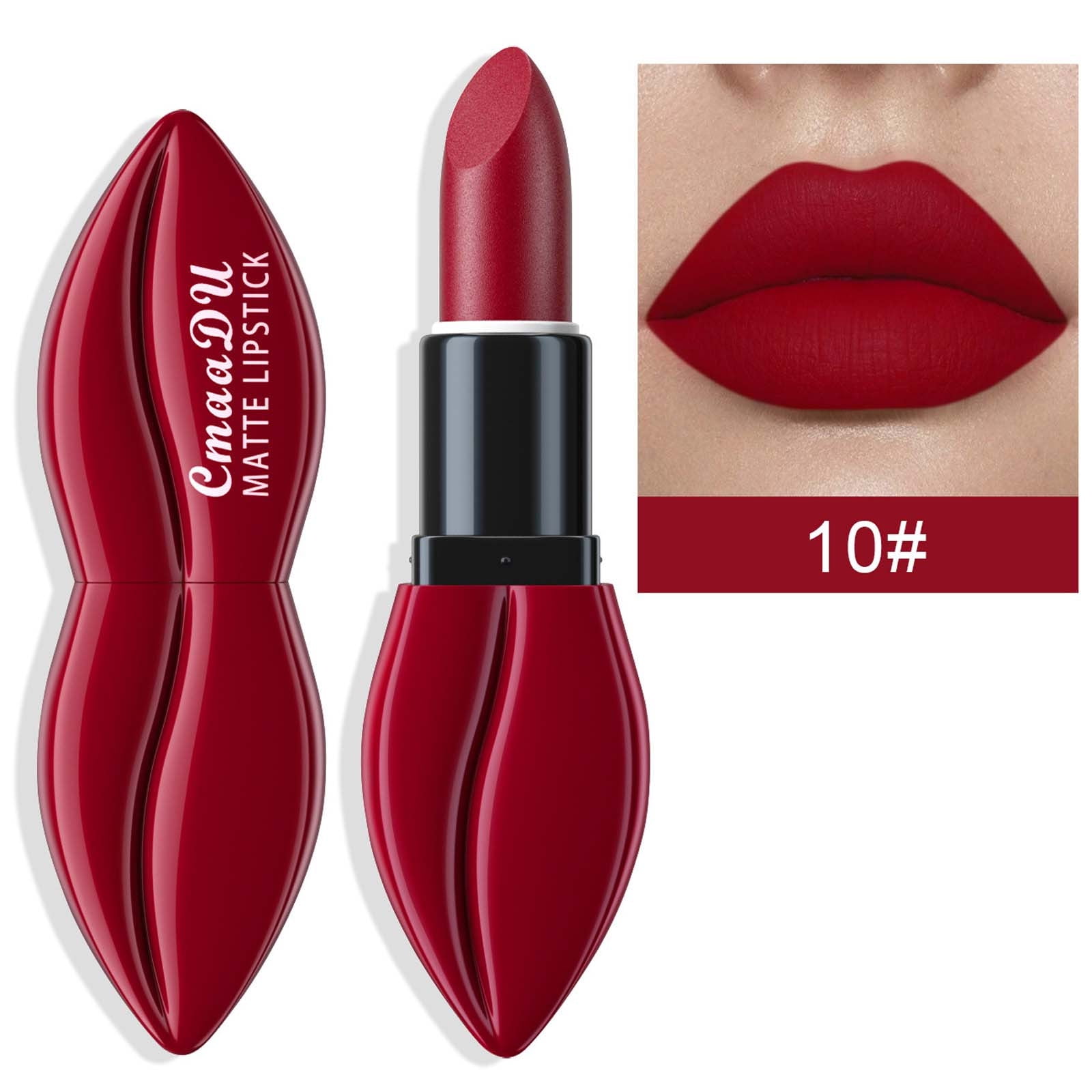 Hongssusuh Lipstick For Women Watertight Matte Lipstick, Red Lip Love