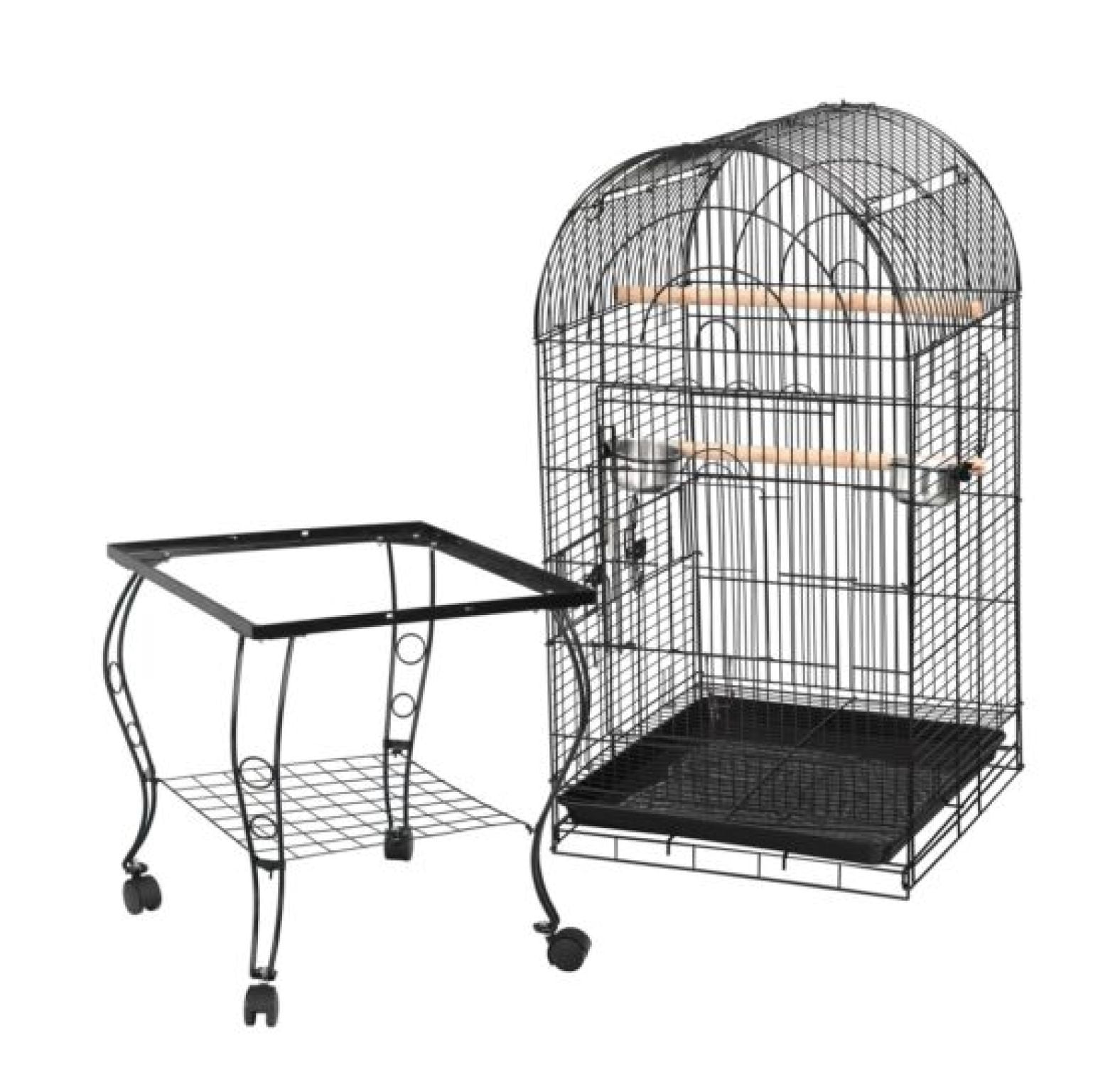 Curated visual reference: Picture Idea: Hongwa 63 Cage W Wheels Portable Detachable Stand For Cockatiel
