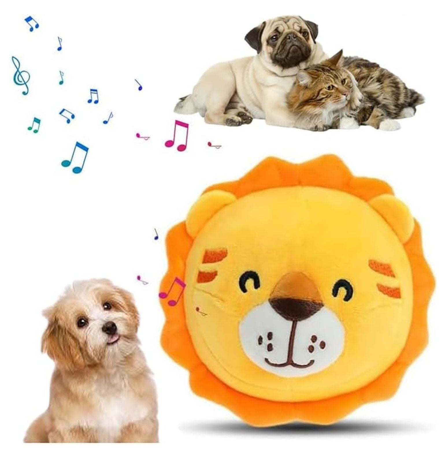 Hongwa Active Moving Pet Plush Toy, 2024 Upgrade Interactive Dog Puppy Toys Squeaky Moving Dog