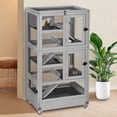 thumbnail image 1 of Aivituvin Ferret Cage Rat Cage 5 Levels Small Animal Cage for Chinchilla, Hedgehogs, Squirrel, Chameleon, Lizard, Gerbils Anti-Chewing, 1 of 8