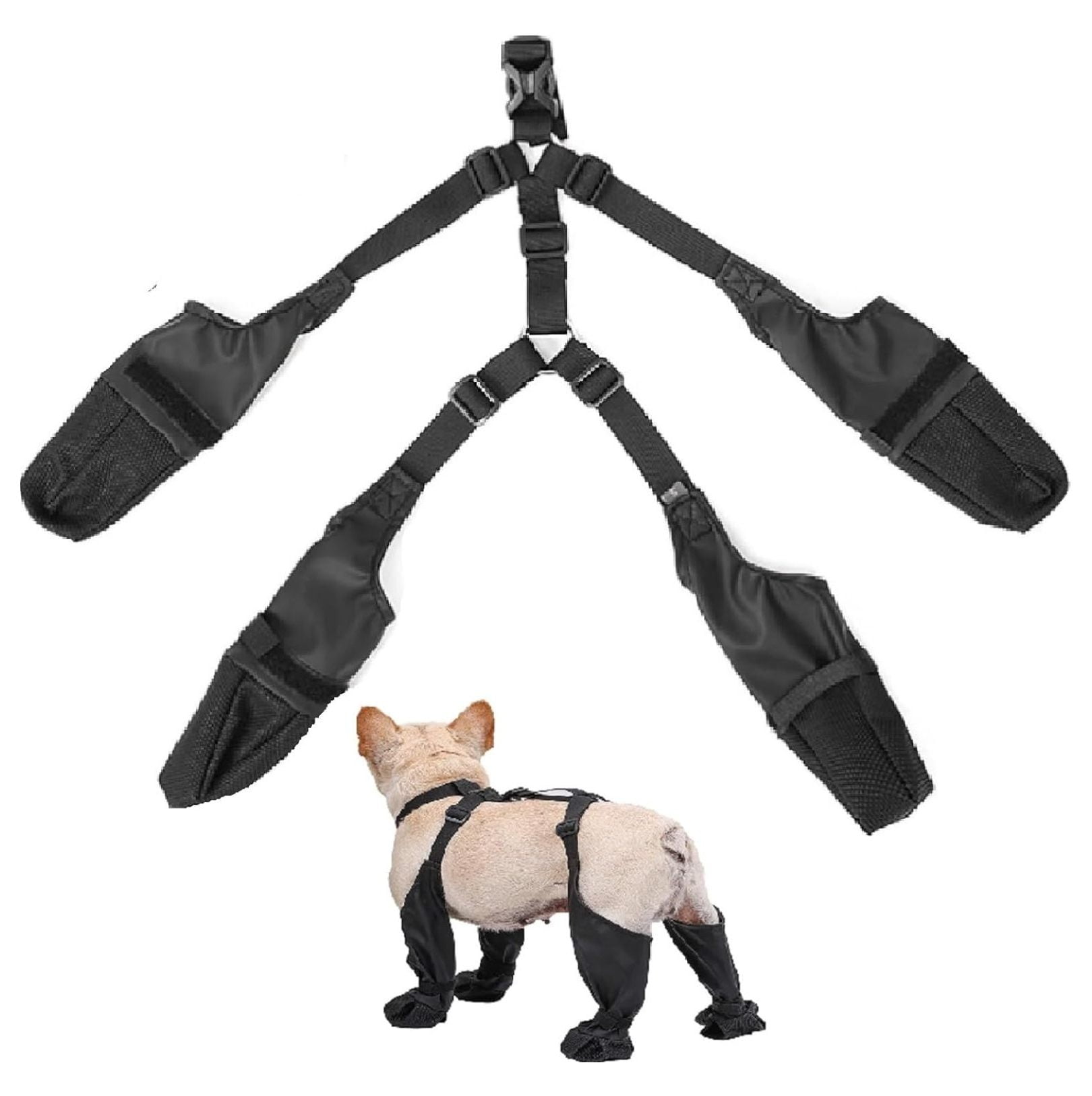 Hongwa Dog Paw Boot , 2024 New Suspender Boots for Dogs Waterproof Dog