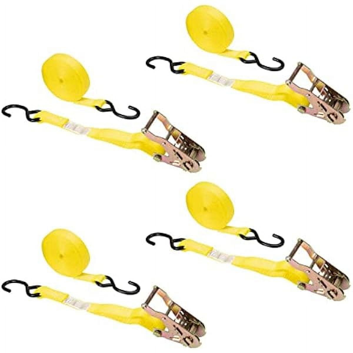 Hongwa Ratchet Tie Down Straps, 1 Inch x 20 Foot Ratchet Strap with