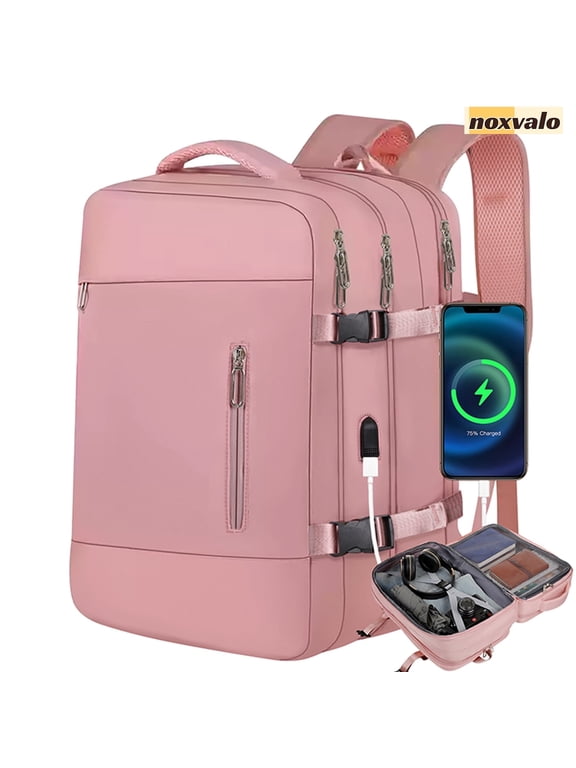 Travel Backpack For Women Men,Carry On Backpack,TSA Large Computer Backpack with USB Port,Hiking Backpack Waterproof Outdoor Sports Rucksack Casual Daypack Travel Essentials