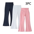 thumbnail image 1 of Honhmin Girls Leggings, Three Pack High Waisted Elastic Waist Gift Fall Pants Multicolor Size 4-5 T, 1 of 9