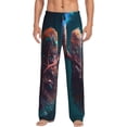 thumbnail image 1 of Honiee Abstract Botanical Heart for men - a sleek fusion of Straight Pajama Pants, versatile Lounge Pants, and cozy Sleepwear, all rolled into one-Large, 1 of 6