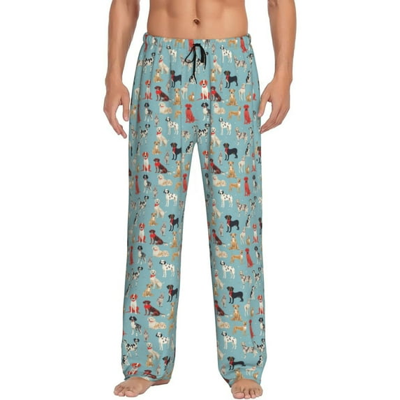 Honiee Animal Dog for men - a sleek fusion of Straight Pajama Pants, versatile Lounge Pants, and cozy Sleepwear, all rolled into one-X-Large