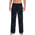 thumbnail image 1 of Honiee Black Fish scales for men - a sleek fusion of Straight Pajama Pants, versatile Lounge Pants, and cozy Sleepwear, all rolled into one-Large, 1 of 6