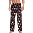 thumbnail image 1 of Honiee Cartoon Mushroom for men - a sleek fusion of Straight Pajama Pants, versatile Lounge Pants, and cozy Sleepwear, all rolled into one-Medium, 1 of 6