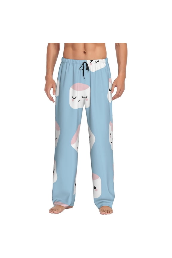 Cartoon Sushi for men - a sleek fusion of Straight Pajama Pants, versatile Lounge Pants, and cozy Sleepwear, all rolled into one-XX-Large