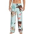 thumbnail image 1 of Honiee Cute Pug Dogs for men - a sleek fusion of Straight Pajama Pants, versatile Lounge Pants, and cozy Sleepwear, all rolled into one-XX-Large, 1 of 6