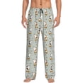 thumbnail image 1 of Honiee Dog Riding Skateboard for men - a sleek fusion of Straight Pajama Pants, versatile Lounge Pants, and cozy Sleepwear, all rolled into one-Small, 1 of 6