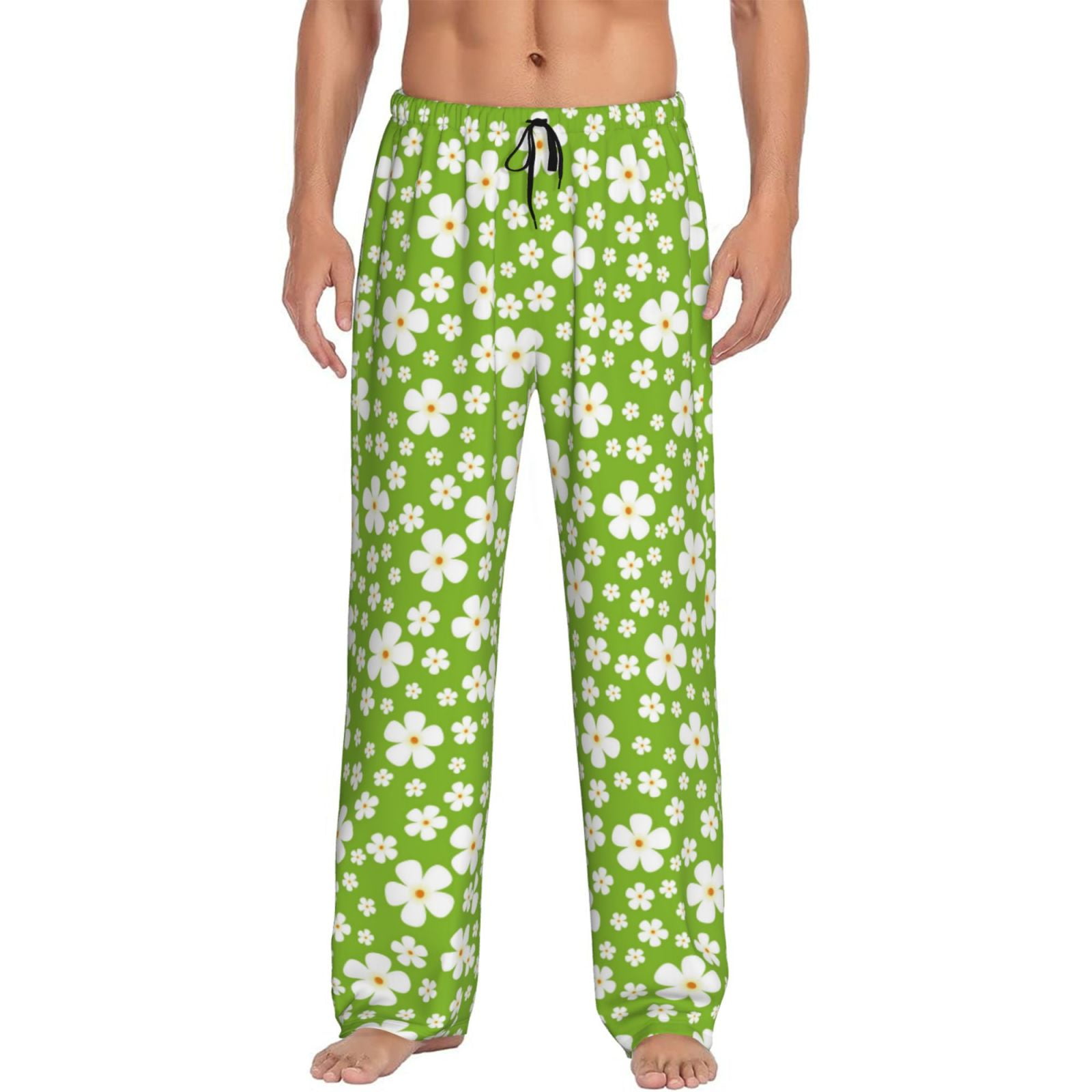 Honiee Green White Flowers for men - a sleek fusion of Straight Pajama ...