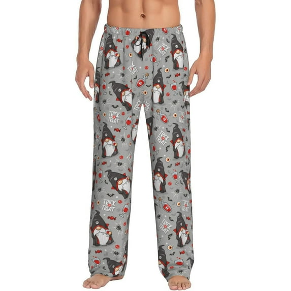 Honiee Halloween Gnome for men - a sleek fusion of Straight Pajama Pants, versatile Lounge Pants, and cozy Sleepwear, all rolled into one-Small
