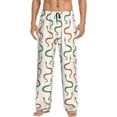 thumbnail image 1 of Honiee Hand Drawn Snake for men - a sleek fusion of Straight Pajama Pants, versatile Lounge Pants, and cozy Sleepwear, all rolled into one-XX-Large, 1 of 6