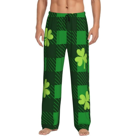 Honiee Happy St. Patrick's Day5 for men - a sleek fusion of Straight Pajama Pants, versatile Lounge Pants, and cozy Sleepwear, all rolled into one-Small