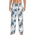 thumbnail image 1 of Honiee Lilies Flowers for men - a sleek fusion of Straight Pajama Pants, versatile Lounge Pants, and cozy Sleepwear, all rolled into one-Large, 1 of 6