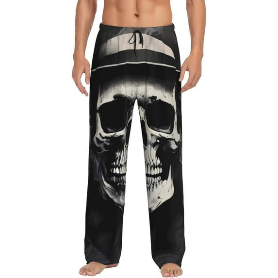 Honiee Magician Hat Skull for men - a sleek fusion of Straight Pajama Pants, versatile Lounge Pants, and cozy Sleepwear, all rolled into one-Medium