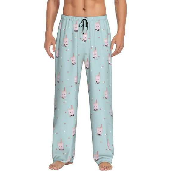 Honiee Milk Tea for men - a sleek fusion of Straight Pajama Pants, versatile Lounge Pants, and cozy Sleepwear, all rolled into one-Small
