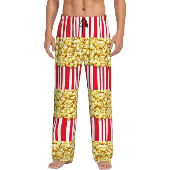 Honiee Popcorn for men - a sleek fusion of Straight Pajama Pants, versatile Lounge Pants, and cozy Sleepwear, all rolled into one-Small