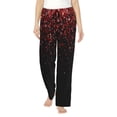 thumbnail image 1 of Honiee Red Glitter1 for elegant Women's Lounge Pants and Pajama Pants, crafted for ultimate comfort in your sleepwear essentials-Small, 1 of 6