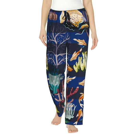 Honiee Sea Inhabitans and Herb for elegant Women's Lounge Pants and Pajama Pants, crafted for ultimate comfort in your sleepwear essentials-XX-Large
