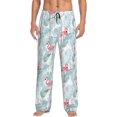 thumbnail image 1 of Honiee Tropical Flamingo for men - a sleek fusion of Straight Pajama Pants, versatile Lounge Pants, and cozy Sleepwear, all rolled into one-Small, 1 of 6