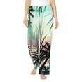 thumbnail image 1 of Honiee Tropical Summer Palm for elegant Women's Lounge Pants and Pajama Pants, crafted for ultimate comfort in your sleepwear essentials-Small, 1 of 6