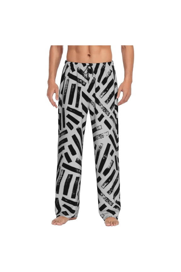Weave Geometric for men - a sleek fusion of Straight Pajama Pants, versatile Lounge Pants, and cozy Sleepwear, all rolled into one-X-Large