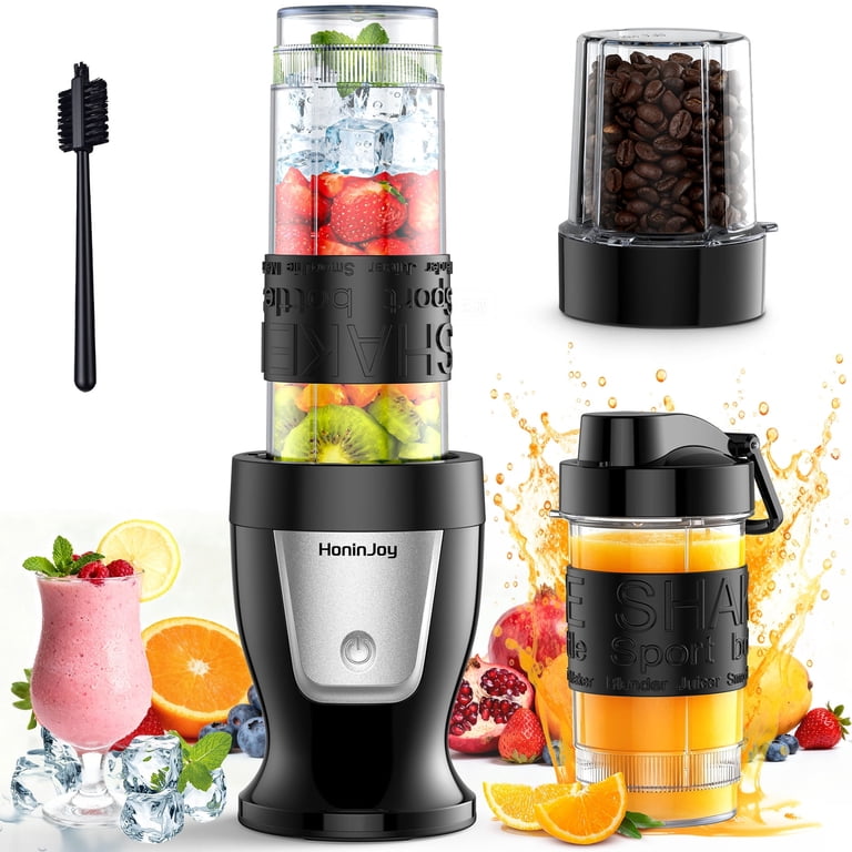 Blender Transportable Compact Mixeur Récipient Portable H.Koenig Puissant 300W