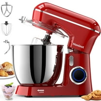 Honinst 6.5 QT Electric Stand Mixer, 10 P Speeds Lightweight with Tilt-Head Kitchen Stand Mixer, Dough Hook, Whisk, Beater and Bowl, Food Mixer for Baking, Cake and Most Home Cooks