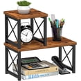 thumbnail image 1 of Honiter 2 Sets Desk Shelf, Desktop Organizer Shelf, 2 Tier Independent Stackable Desktop Shelves, Desktop Office Storage Rack Display Shelf, 1 of 17