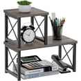 thumbnail image 1 of Honiter 2 Sets Desk Shelf, Desktop Organizer Shelf, 2 Tier Independent Stackable Desktop Shelves, Desktop Office Storage Rack Display Shelf, 1 of 17