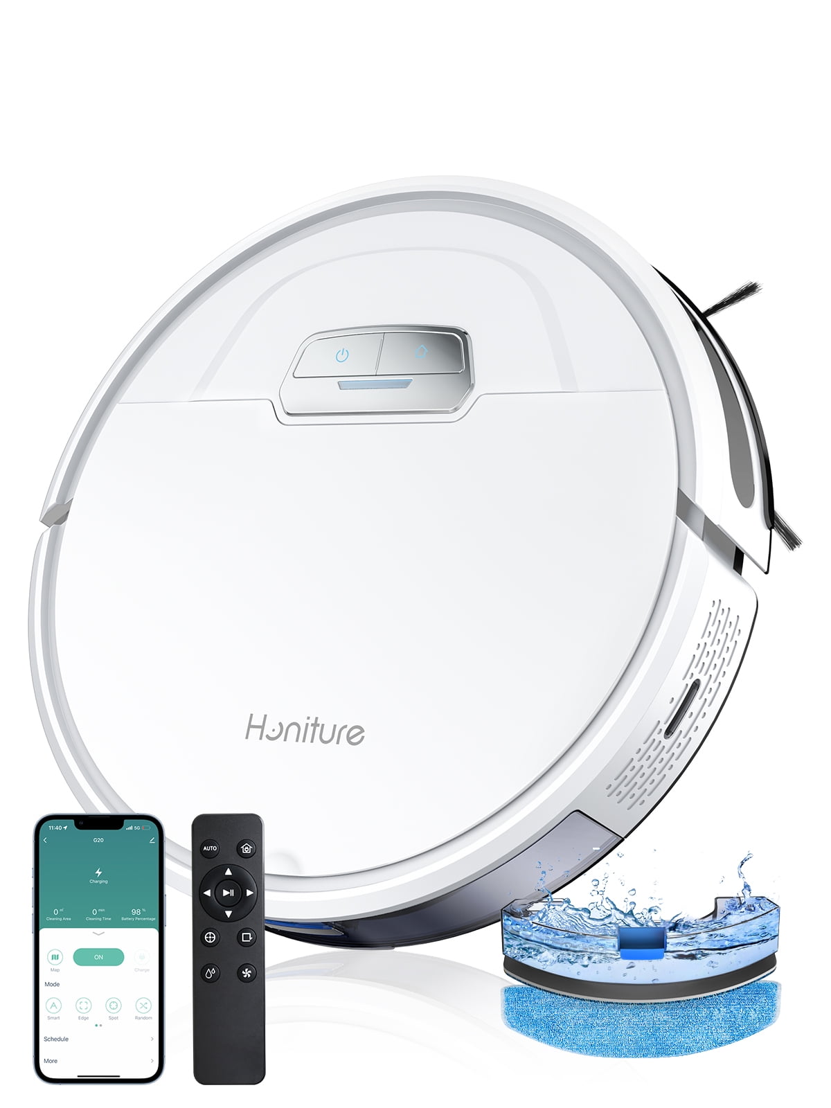 Self Cleaning Vacuum Cleaner Honiture Robot Vacuum Cleaner 4000pa Suction 3  In 1 Sweeping Mop For Carpet Self Charging APP Voice Control Smart Home  Appliance Q231020 From Ethereall, $91.21