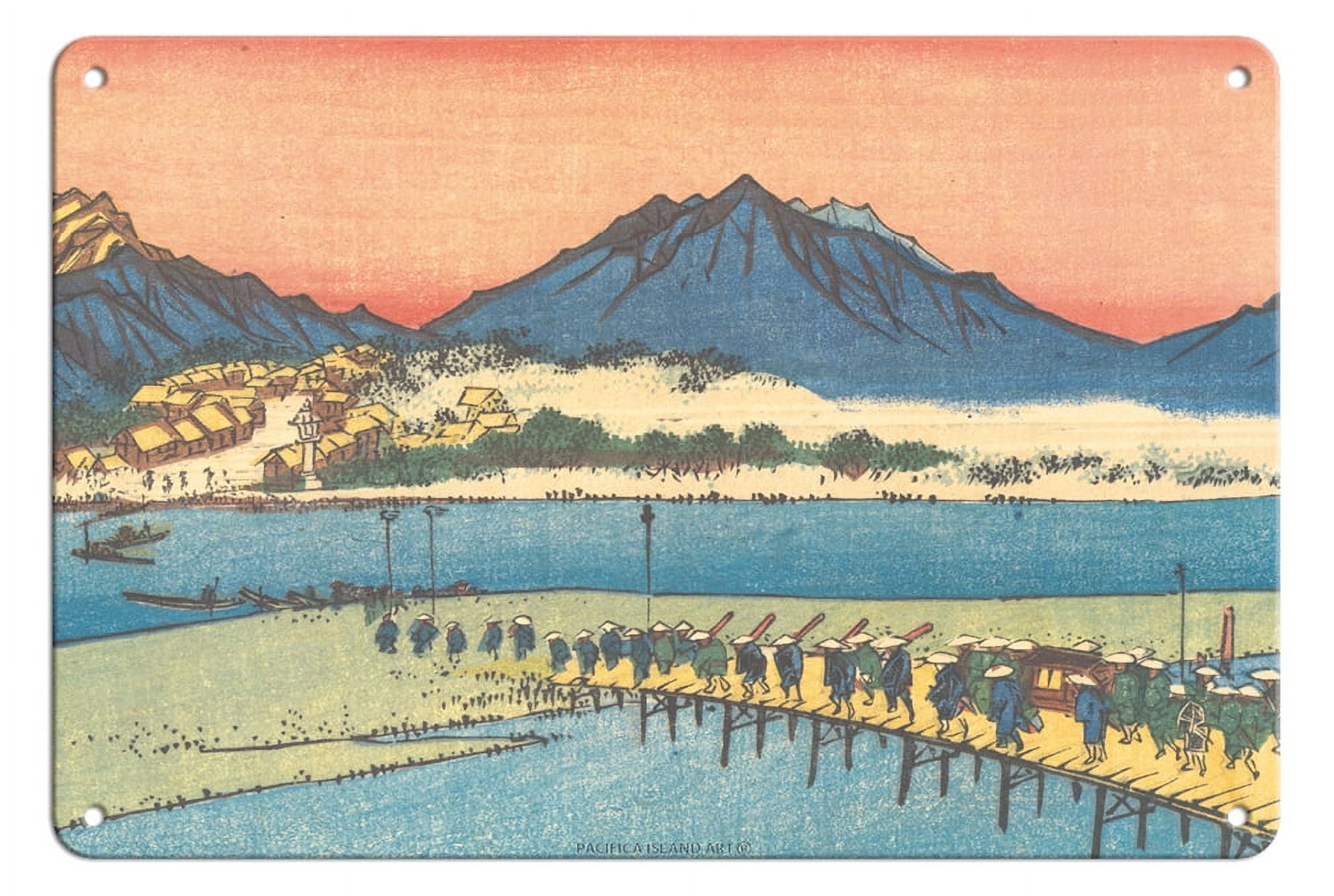 honj-station-from-sixty-nine-stations-of-kiso-road-vintage