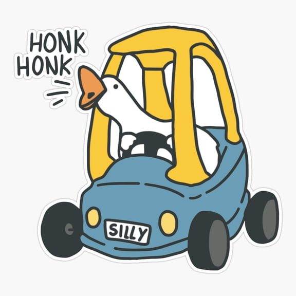 Honk Honk Goose Toy Car Window Design Sticker
