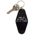 thumbnail image 1 of Honk If You Want To See My Finger Keychain in Black and White, 1 of 1