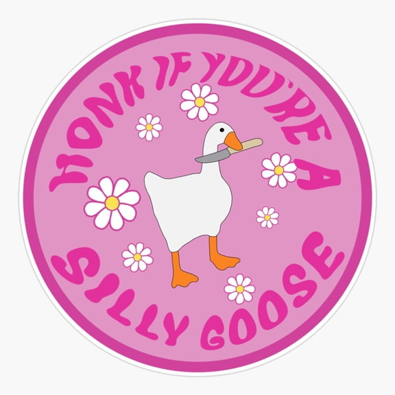 Honk You’re A Goose Bumper Car Window Sticker