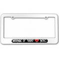 thumbnail image 1 of Honk if You Love NYC, New York City Manhattan License Plate Tag Frame, Multiple Colors, 1 of 1