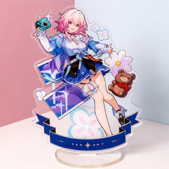 Honkai Star Rail March 7th Acrylic Standee, Desk Decor, Game Room Display Gift
