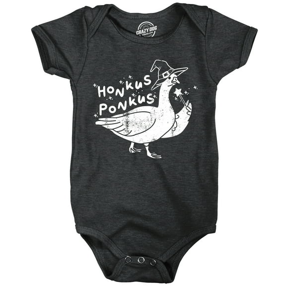 Honkus Ponkus Baby Bodysuit Funny Sarcastic Halloween Goose Graphic Novelty Jumper For Infants