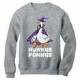 thumbnail image 1 of Honkus Ponkus Goose Shirt Funny Halloween Costume Witch Hat Sweatshirt XX-Large Gray, 1 of 3