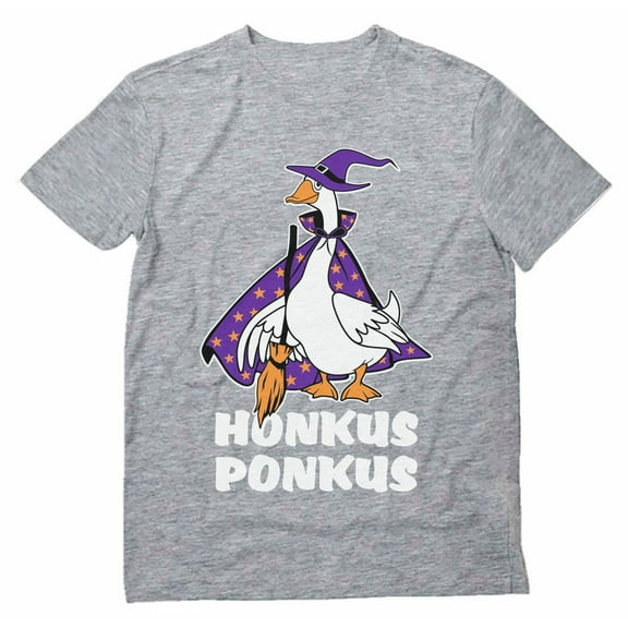 Honkus Ponkus Goose Shirt Funny Halloween Costume Witch Hat T-Shirt XXX-Large Gray