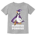 thumbnail image 1 of Honkus Ponkus Goose Shirt Funny Halloween Costume Witch Hat Youth Kids T-Shirt X-Small Gray, 1 of 3