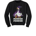 thumbnail image 1 of Honkus Ponkus Goose Shirt Funny Halloween Costume Youth Kids Sweatshirt X-Large Black, 1 of 3