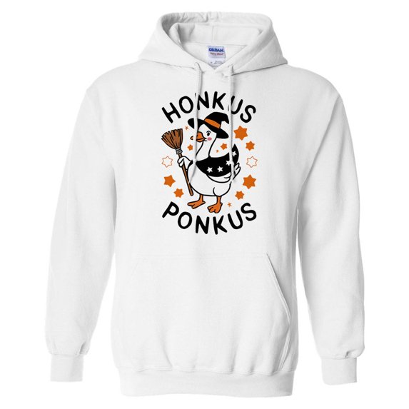 Honkus Ponkus Hoodie Sweatshirt Unisex Large White